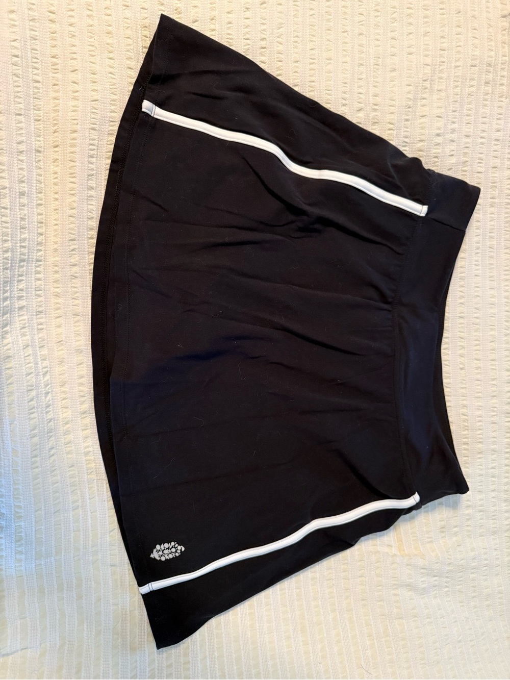 Free People Black Skort with White Piping